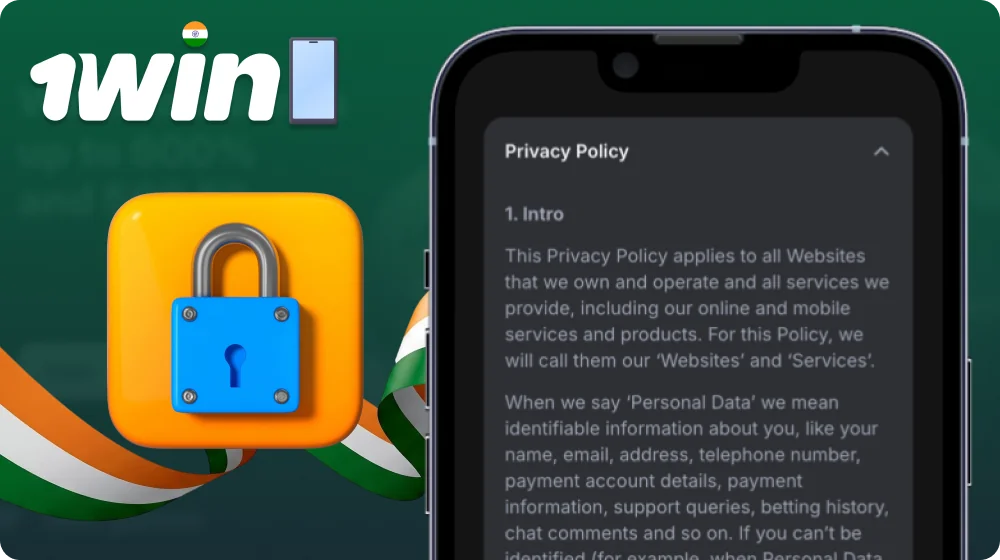 Privacy policy and data protection for the 1win app in India